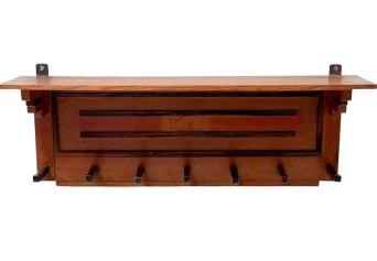 Two Art Deco Modernist Coat Racks by P.E.L. Izeren for De Genneper Molen